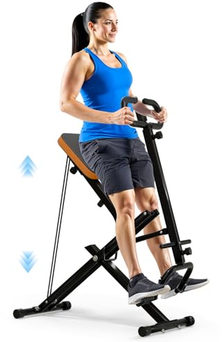 Canisflax Deep Squat Machine Trainer, Rowing Machine for Home, Easy Setup & Foldable Exercise Equipment with Adjustable Resistance, Glute Trainer Machine, Abs & Leg Home Workout Machine