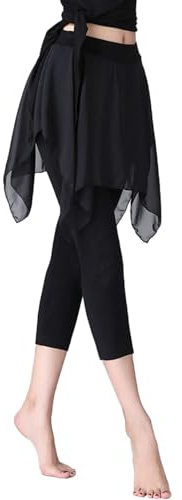 Leggings Anticelulitis Mujer - Pantalones de Yoga para Mujer Faldas de Danza y Ejercicio Aeróbico Ballet Comodidad Superior
