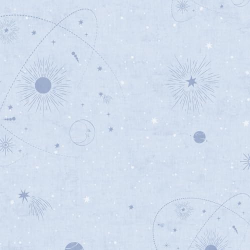 Profhome Kindertapete 771312-GU Vliestapete blau weiß hell-blau 0,53 m x 10,05 m = 5,33 m2