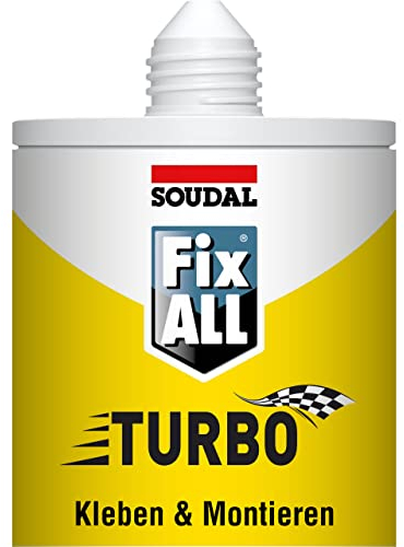 Soudal Fix ALL Turbo, Universalkleber, 290ml, weiß, mit Clipdüse