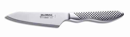 Global Cuchillo de cocinero oriental, hoja de 11 cm, acero inoxidable CROMOVA18, acero japonés, GS-58