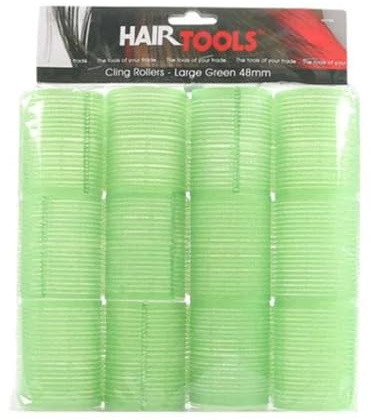 Hair Tools Rouleaux étirables. Ensemble de rouleau à cheveux auto-agrippant. Rouleaux de volume pour friser et coiffer les cheveux. Utiliser sur cheveux mouillés ou secs. Bigoudis de salon de coiffure pour cheveux longs ou courts (48mm)