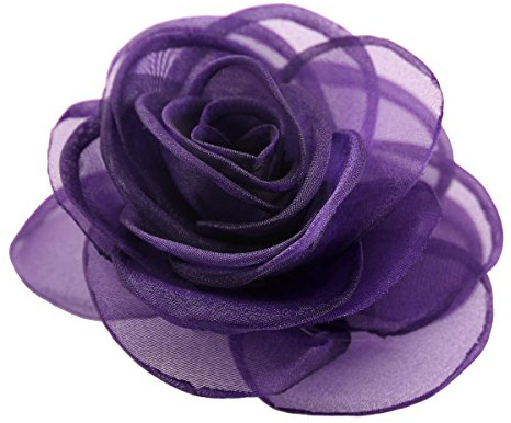 Mecool Damen reizende Blume Haarspange Haarschmuck Rose Broschen