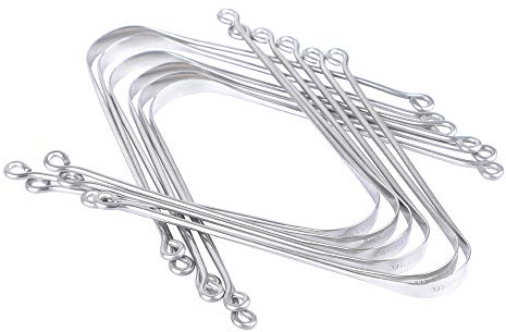 HealthAndYoga™ SteloSwipe Lite Stainless Steel Tongue Cleaners - Disposable Metal Tongue Scrapers Bulk Pack (Pack of 12) - Oral Hygiene Scraper- Prevents Bad breath – Replacement and Gift Pack