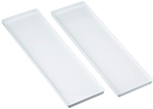 silikomart | VGEL03 Set Strumenti in Silicone Presentazione Prodotto | Composizione set 2 Vassoi in Silicone, 119 x 395,5 mm, h 13 mm, Colore Bianco, Easy Ice Cream, Made in Italy