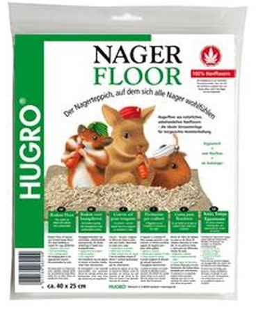 Hugro Tapis de Sol en Chanvre pour rongeurs 40 x 25 cm