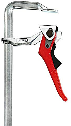 BESSEY Rapid Action Lever Clamp - 12-Inch -LC12 - Fast Action, Heavy Duty Clamps for Welding and Woodworking. Vibration resistant - Professional Grade for DIY and Home Improvement