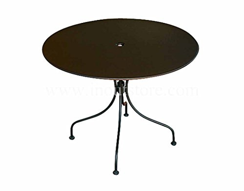 Outdoor-Tisch aus Eisen rund Durchmesser 90 cm