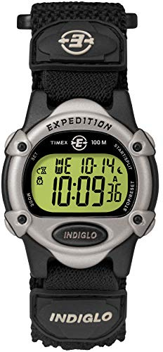 Timex Unisex T47852 Expedition Mid-Size Digital CAT Black Fast Wrap Strap Watch