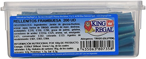King Regal Rellenito Frambuesa - estuche 200 unidades