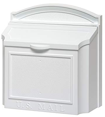Whitehall Products Locking Wall Mounted Large Mailbox (White)