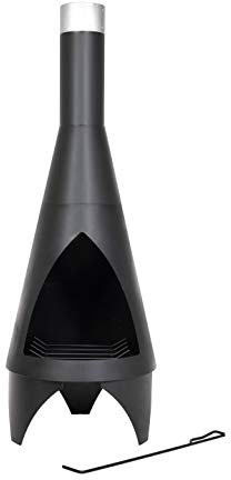 La Hacienda Colorado 125 Terrassenofen - Terrassenofen - Feuerstelle für entspannte Abende - Feuersäule Outdoor - Terrassenkamin - Gartenofen aus hochwertigem Stahl 45x45x125 cm