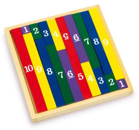 Legler Rechenstäbchen im Quadrat