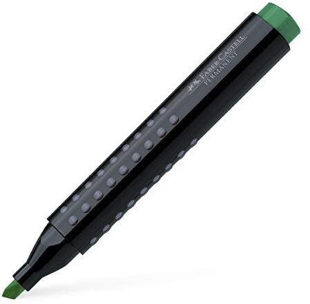 GRIP PERMANENT GREEN MARKER CHISEL TIP (BXD 10)