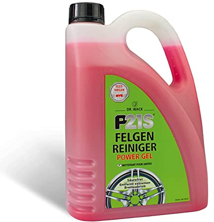 DR. WACK P21S Felgenreiniger Power Gel 2 Liter - Felgen-Spray mit Gel-Formel & Wirkindikator - Schnelle & schonende Reinigung - säurefrei & biologisch abbaubar - Hochwertige Autopflege