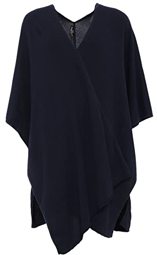 Cashmere Dreams Poncho-Schal mit Kaschmir - Hochwertiges Cape für Damen - XXL Umhängetuch und Tunika mit Ärmel - Strick-Pullover - Sweatshirt - Stola für Sommer und Winter Zwillingsherz