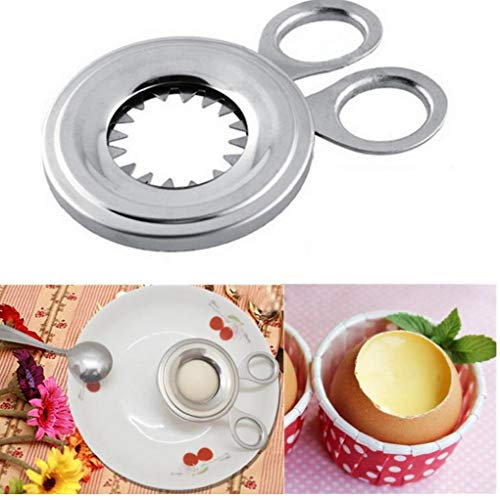 Acero Inoxidable De Huevo Topper Cortador De Las Podadoras De Cocina Gadget Duro Y Pasado por Agua Herramienta De Cook Cortador De Huevo