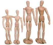 KREUL 4161 Gliederpuppe Solo Goya, Weiblich, Höhe: 310 mm