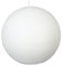 Bougie Boule Rustique Blanche Brillante