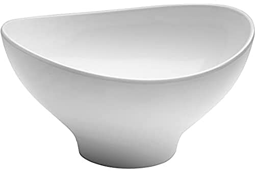 LACOR 63585 - Fuente De Melamina Oval Classic 29x26x16 - Blanco - Cocina | En melamina resistente, para servir y presentar en mesa; ideal para cocina profesional y uso diario en casa, de gran utilidad