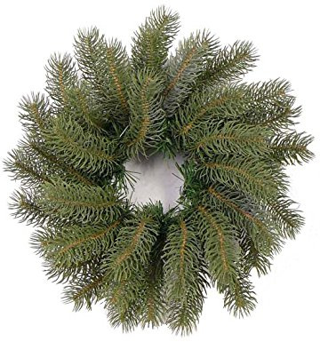 kunstpflanzen-discount.com Weihnachtskränze mit 40 PE Tannenzweigen, Durch. 40cm - künstlicher Weihnachtskranz Tannenkranz hochwertig - Adventskranz
