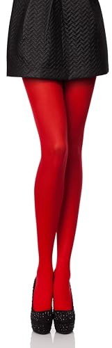 Antie Collant in Microfibra 100 DEN (Rosso, M (Taglia Produttore: 3))