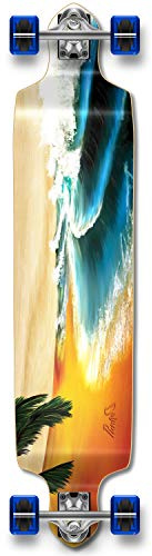 YOCAHER Professional Speed Drop Down Complete Longboard Skateboard (Beach) by Yocaher