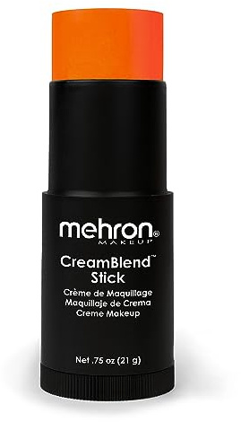 Mehron Makeup CreamBlend Stick - ORANGE, Cream Face Paint