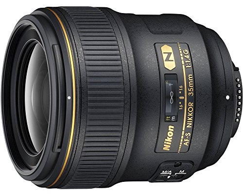 Nikon AF FX NIKKOR 35mm f/1.4G Fixed Focal Length Lens with Auto Focus for Nikon DSLR Cameras (Renewed)