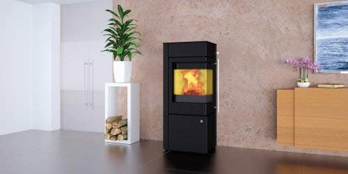 Olsberg camino iriga Compact 5 KW iriga-Acciaio Compact Nero topp Latte della pietra naturale 5KW