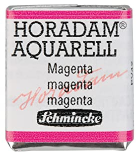 Schmincke – HORADAM® AQUARELL - feinste Künstler-Aquarellfarben, 352 Magenta, 14 352 044, 1/2 Näpfchen