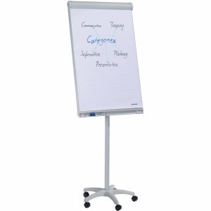 Franken Flipchart Mobil rollbar hellgrau