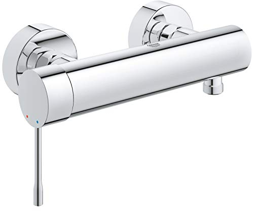 GROHE Essence, Duscharmatur Aufputz (Mischbatterie für die Dusche, eigensicher gegen Rückfließen, Brausearmatur mit Metallhebel, langlebige Oberfläche), chrom, 33636001