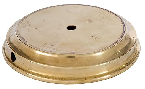 B&P Lamp® 4 Inch Unfinished Brass Finish Modern Style Spun Lamp Base