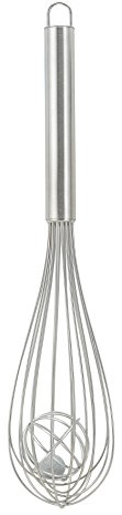 Mrs. Anderson's Baking Double Balloon with Aerator Ball Wire Whisk, Stainless Steel, 12-Inch
