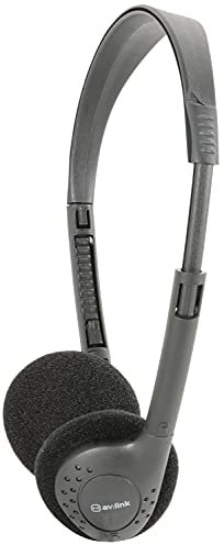 AV:Link | Lightweight Stereo Headphones | Black