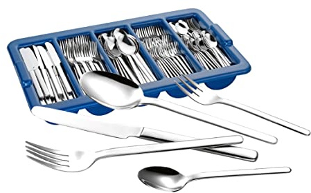 Esmeyer 250-142: 181-teiliges Menü-Besteck Sparset Modell Bettina 18/10 Edelstahl poliert, massiv mit Gastro Behälter