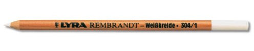 LYRA Rembrandt - Matita a gesso, senza grasso, Grado 1/morbido Bianco (senza grasso).