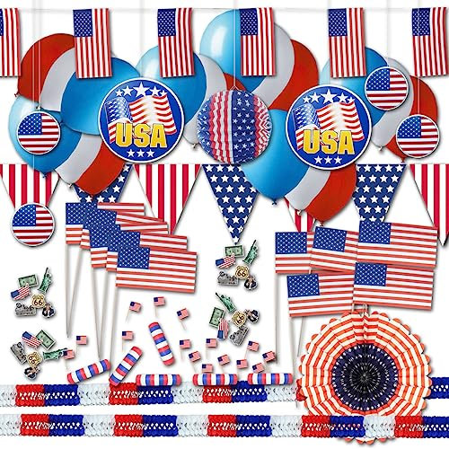 USA Länderdeko Set groß