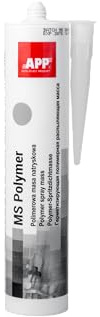 APP MS Polymer - Mastic pour carrosserie à pulvériser Gris 290 ml | Mastic polymère pour joints d'étanchéité et calfeutrement pour carrosserie, camping-car et caravanes démontable