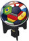 Wenko 21519100 Waschbeckenstöpsel Pluggy Fußball WORLD CUP Abfluss-Stopfen, Messing, Kunststoff, Durchmesser 3.9 x 6.5 - 9.5 cm