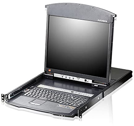 ATEN KL1508AiM KVM Over IP Switch, 8 Port, 43cm LCD, VGA, PS/2-USB, Deutsch
