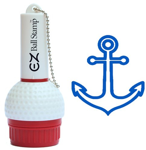 EZBallStamp Golfball-Stempel, blauer Anker