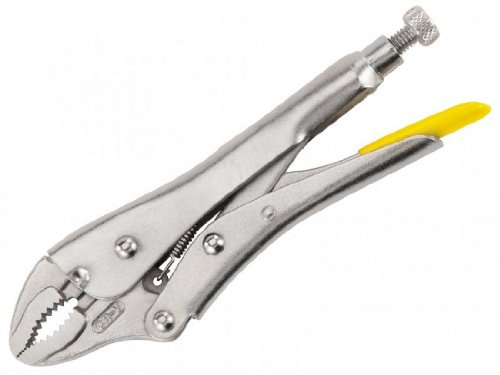 Stanley MaxSteel Gripzange gebogene Backen, 185mm Länge, 36mm Ausladung, Zugmechanismus, verchromt, 0-84-808