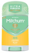 Revlon Mitchum Women Triple Odor Defense 48HR Protection Deodorant Stick and Antiperspirant Pure Fresh, Dermatologist Tested, 41 g (Pack of 1)