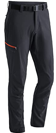 maier sports Torid Slim, Men's Hiking Trousers, Water-Repellent Outdoor Trousers for Trekking and Hiking, Close-Fitting Cut, PFC-Free, mSTRETCH Pro 4 & dryprotec Black - Black