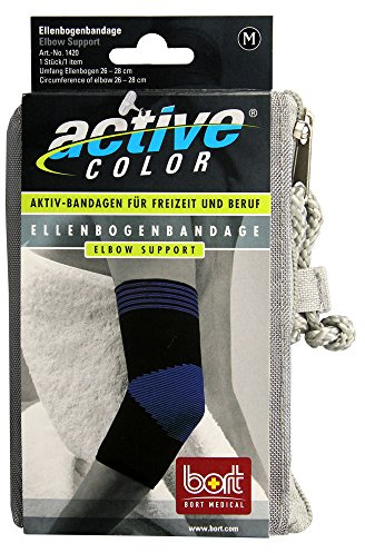bort 1420 medium schwarz ActiveColor Ellenbogen für rechts und links gleich, medium, schwarz