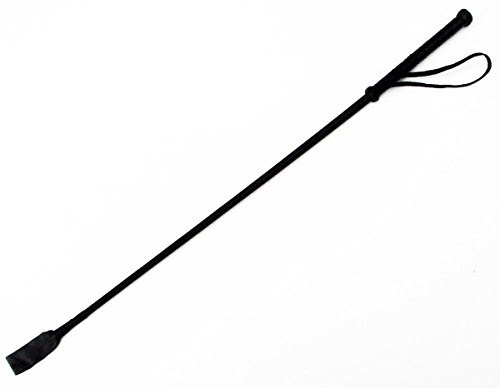 Treasure Gurus Leather Horse Riding Crop Black 27