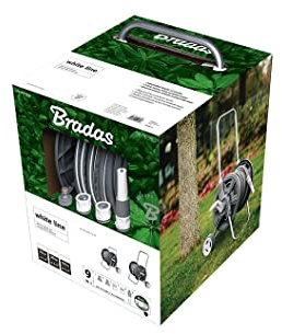 8 TLG. Profi Schlauchwagen-Set 20m White Silver Gartenschlauch Gartenschlauchwagen