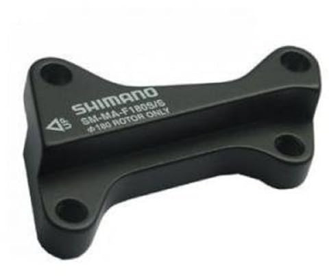 SHIMANO ISMMAF180SSA Bremshalterungen & Adapter, Schwarz, 180 mm